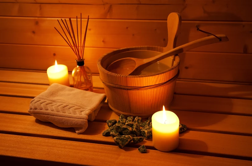 Sauna dla gości zamku